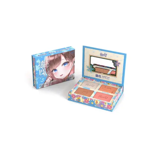 Rude Cosmetics, Clever Kirei-Sama, Multi-use, Face Palette, 4 Shades