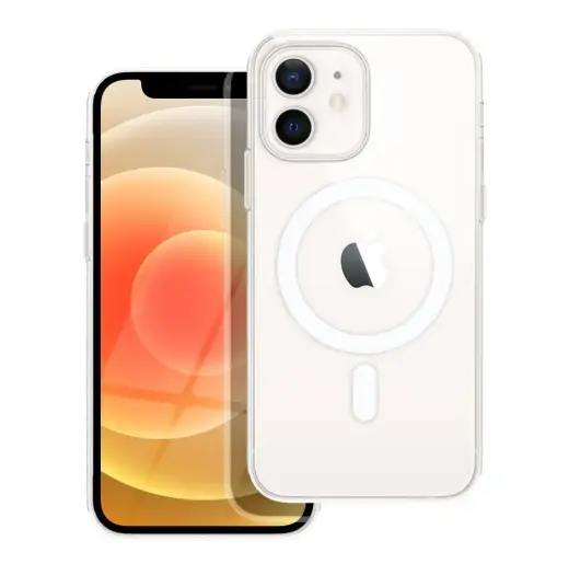 Clear Mag maciņš ar MagSafe atbalstu telefonam iPhone 12 Mini caurspīdīgs