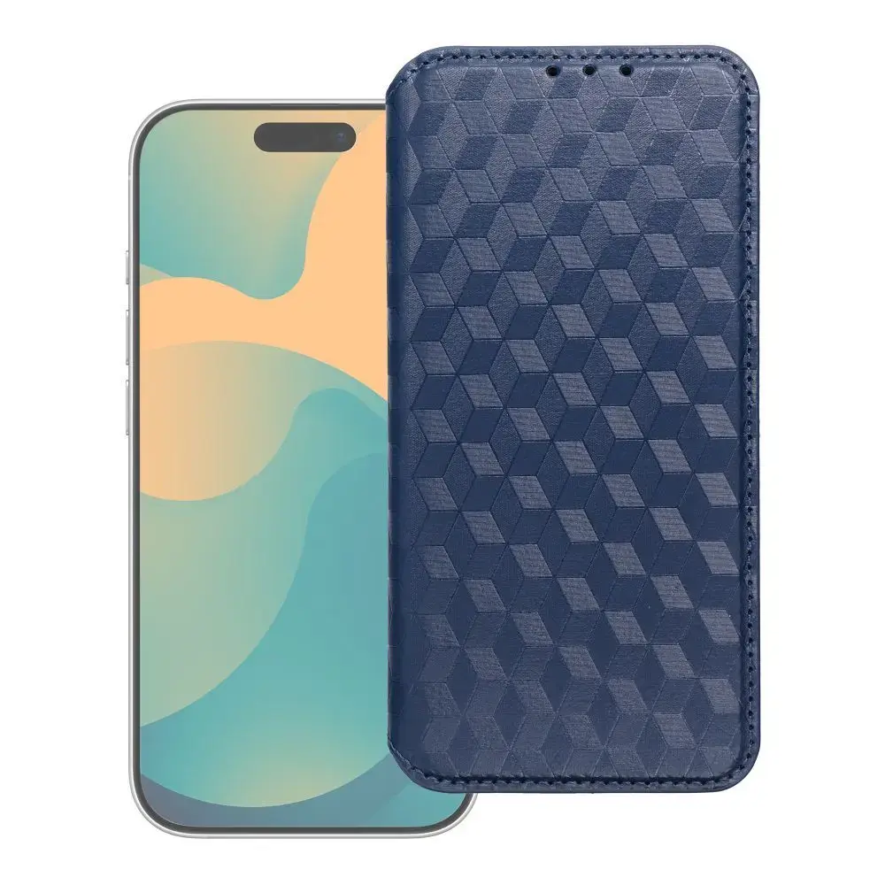 Flip case for Motorola G17 POWER Cubic Book blue
