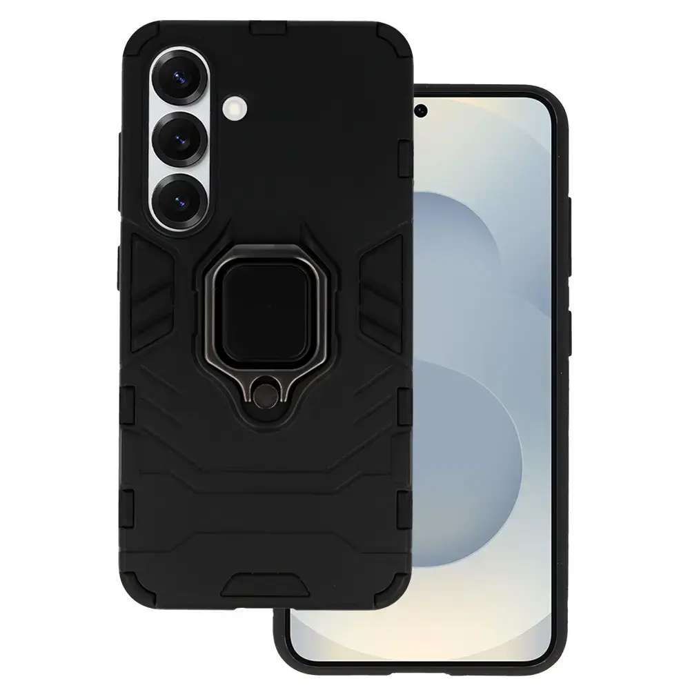 Ring Armor Case for Samsung Galaxy S25 Black