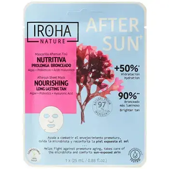 iroha Nourishing Aftersun Face Sheet Mask - Nourishing Mask 25ml
