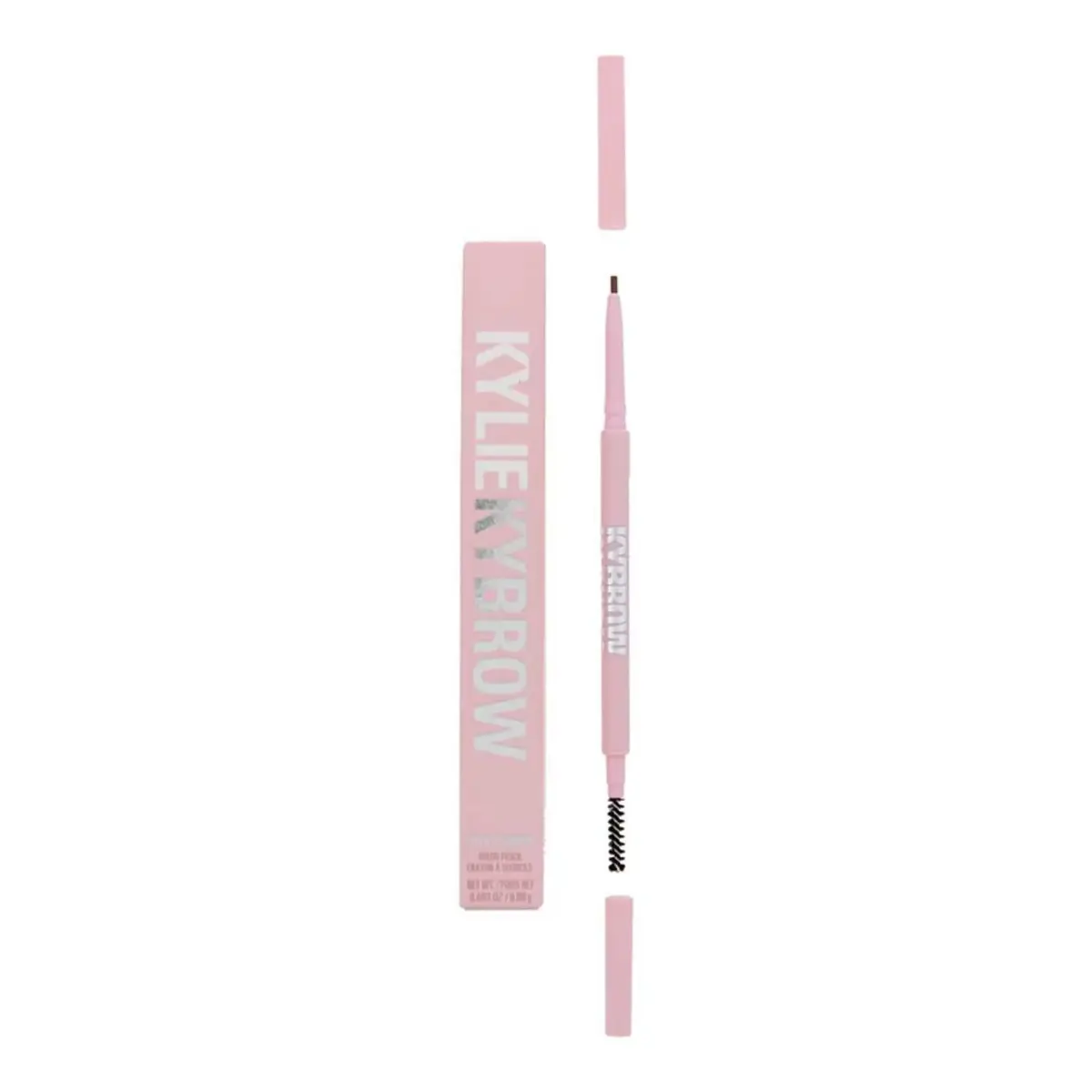 Kylie Cosmetics, Kybrow, Defined, Eyebrow Cream Pencil & Brush 2-In-1, 001, Blonde, 0.09 g