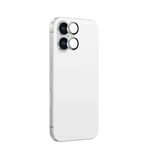 AmazingThing AR Aluminum 2 Lens Glass phone case for iPhone 16, iPhone 16 Plus - white