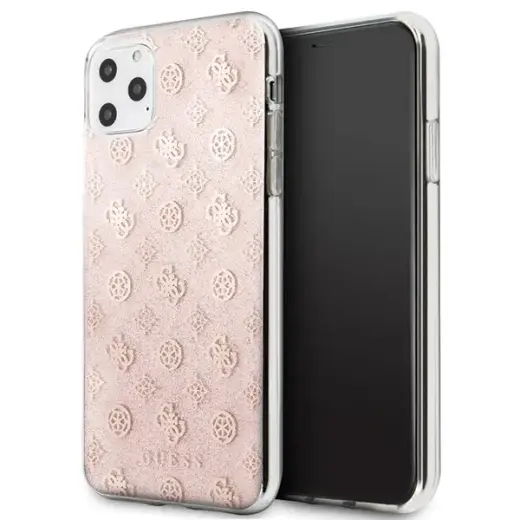 Guess GUHCN65TPERG iPhone 11 Pro Max różowy|pink hard case 4G Peony Glitter