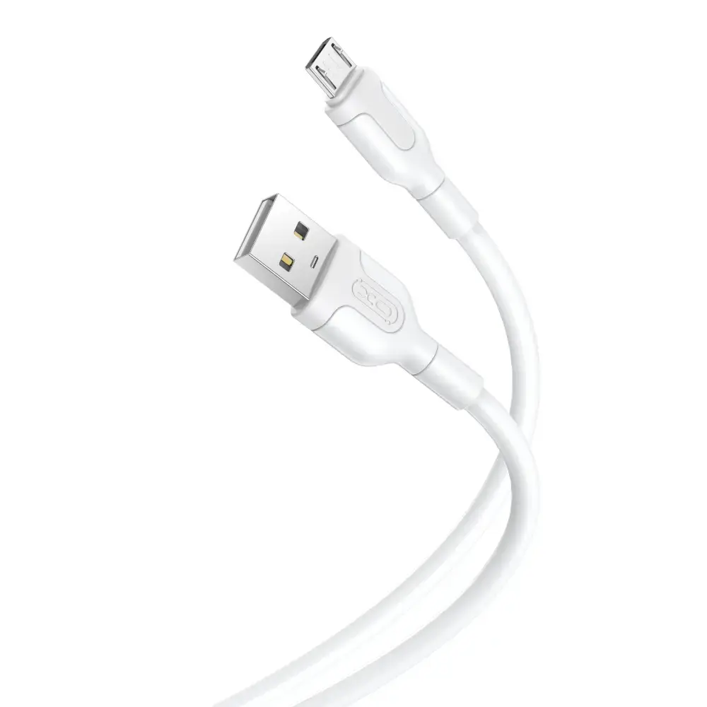 XO NB212 datu pārraides un uzlādes vads | USB-A uz Micro USB | 10.5W | 1m | balts