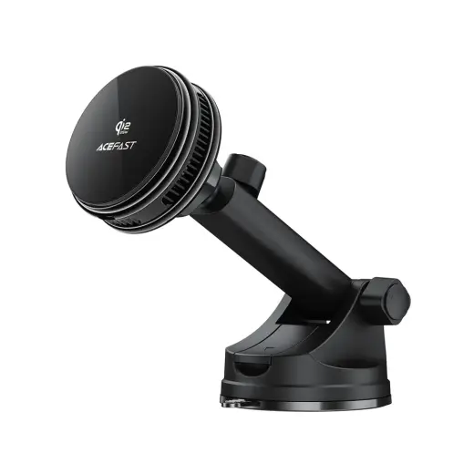 Acefast D67 Magnetic Dashboard Car Mount with Qi2 25W Wireless Charging and Cooling - Black