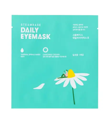 SteamBase, Camomile Crown, Soothing & Relaxing, Weekly or as needed, Eye Sheet Mask, 1 pcs