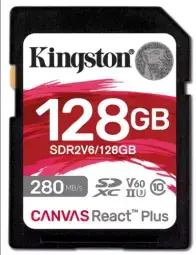 Kingston SDXC 128GB Canvas React Plus