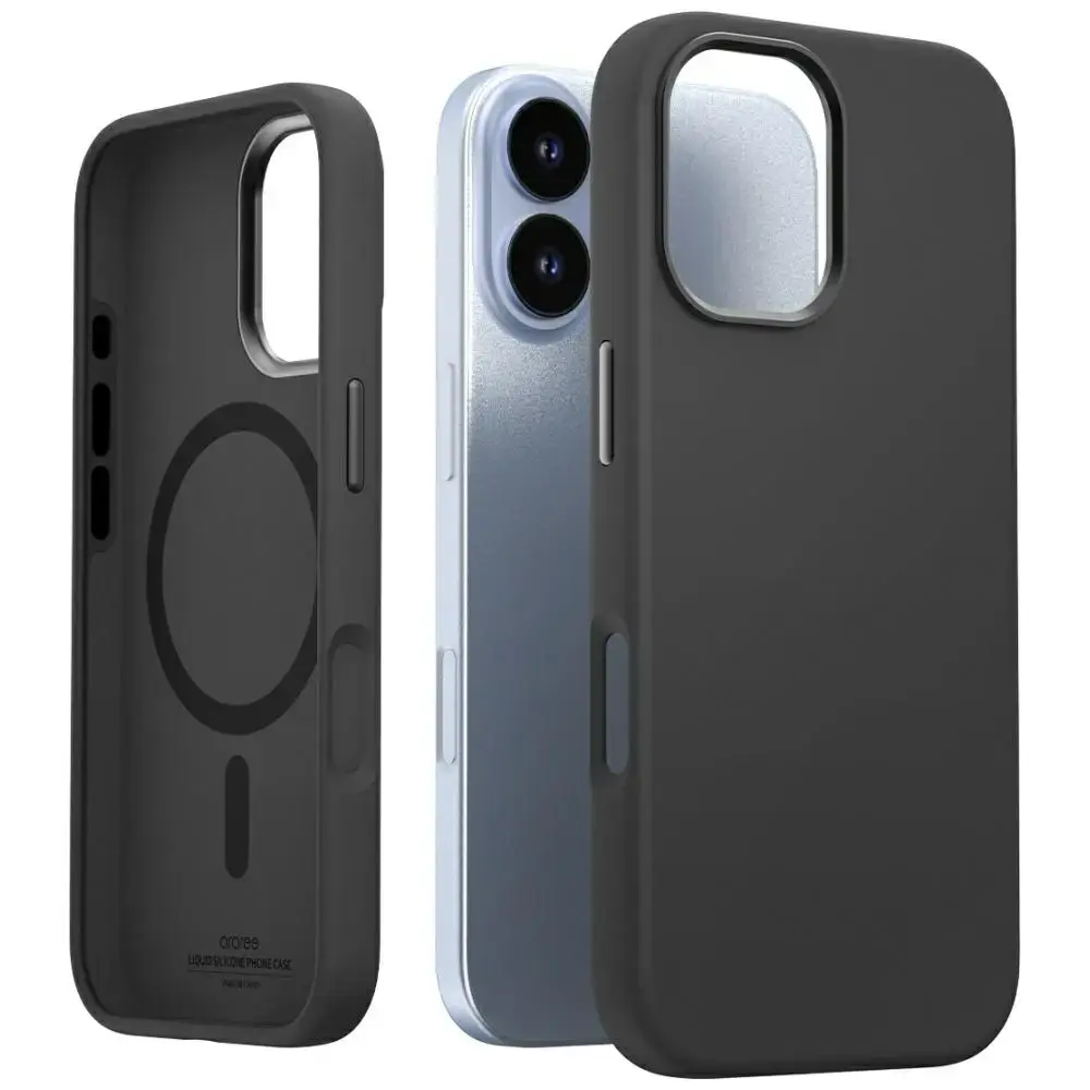 Araree Typo Skin M phone case with MagSafe support for iPhone 17 black