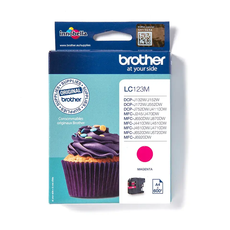 Tindikassett Brother LC123M magenta