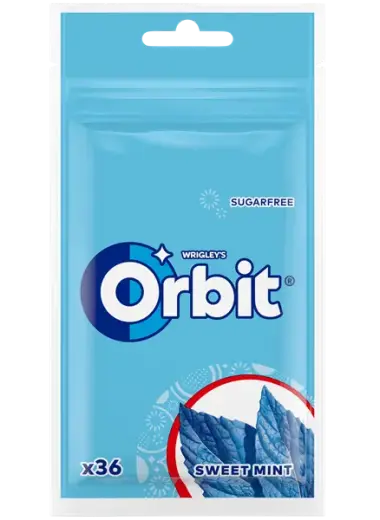 ORBIT Sweet Mint Pouch 36 gab.