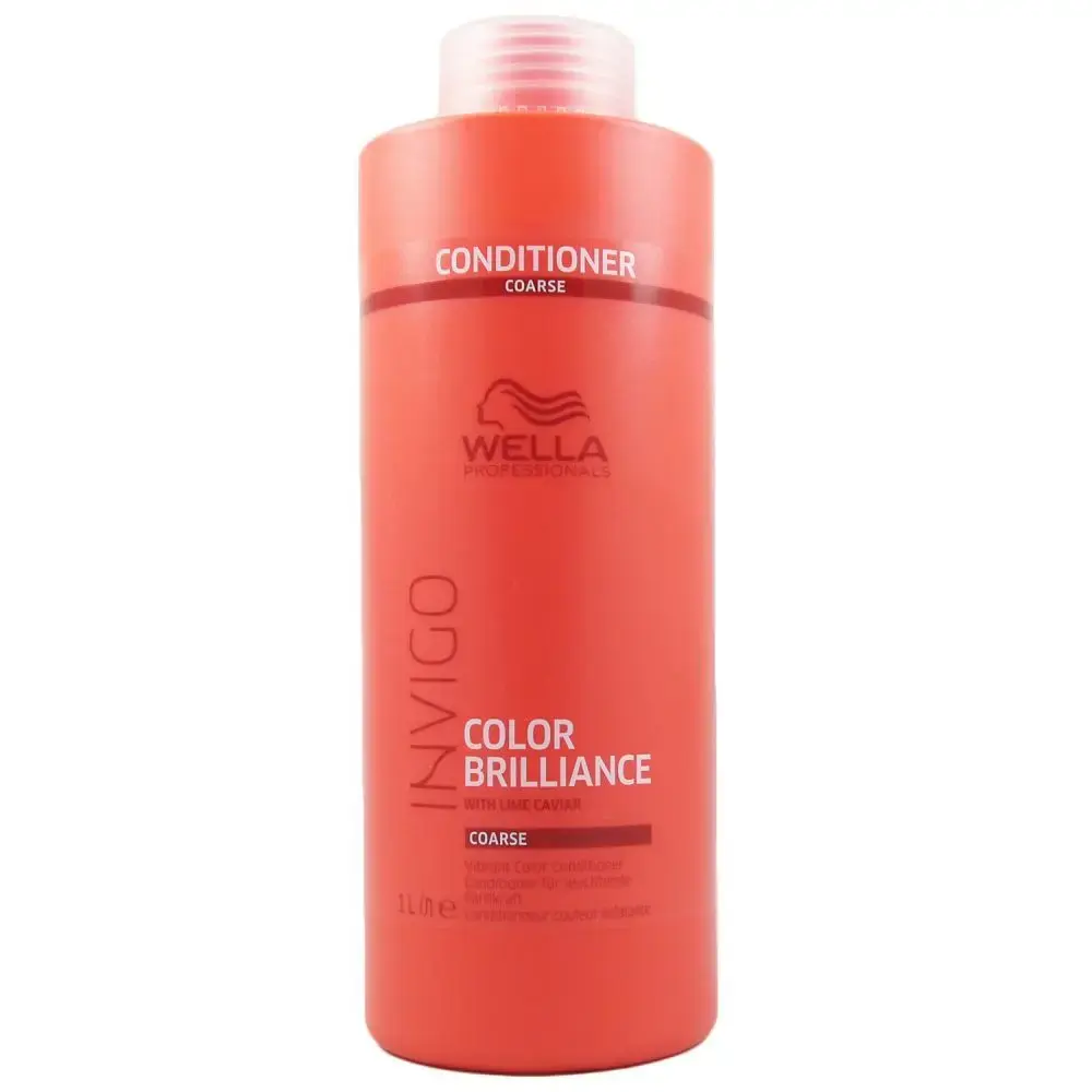 Wella Professionals Invigo Color Brilliance Conditioner 1000ml - for Coarse Hair
