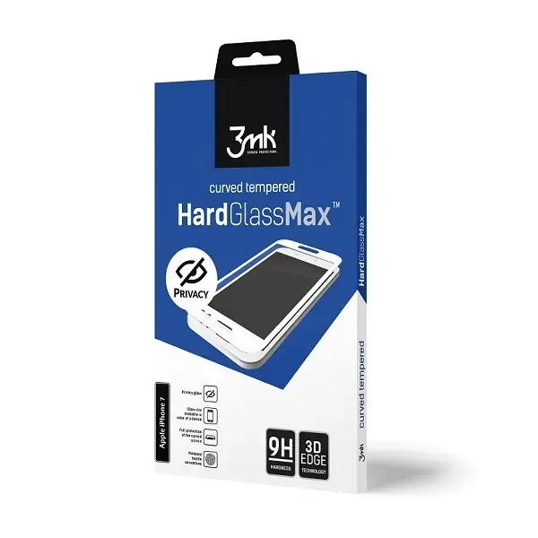 3MK Glass Max Privacy iPhone 6/6S Plus white, FullScreen Glass Privacy