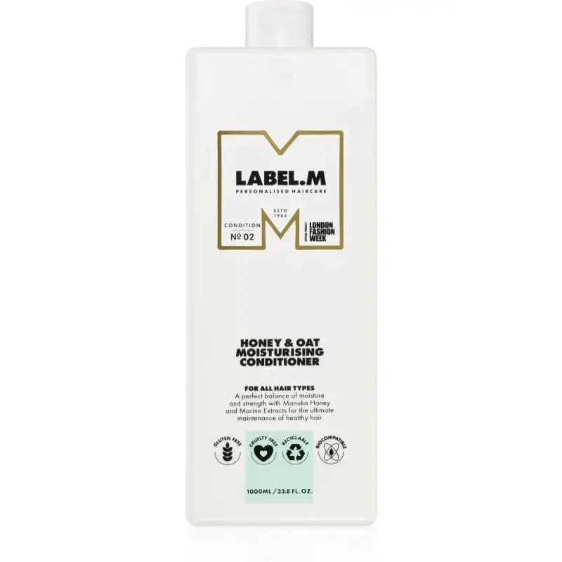 Label.m Honey & Oat Moisturising Conditioner for Everyday Use 1000 Ml