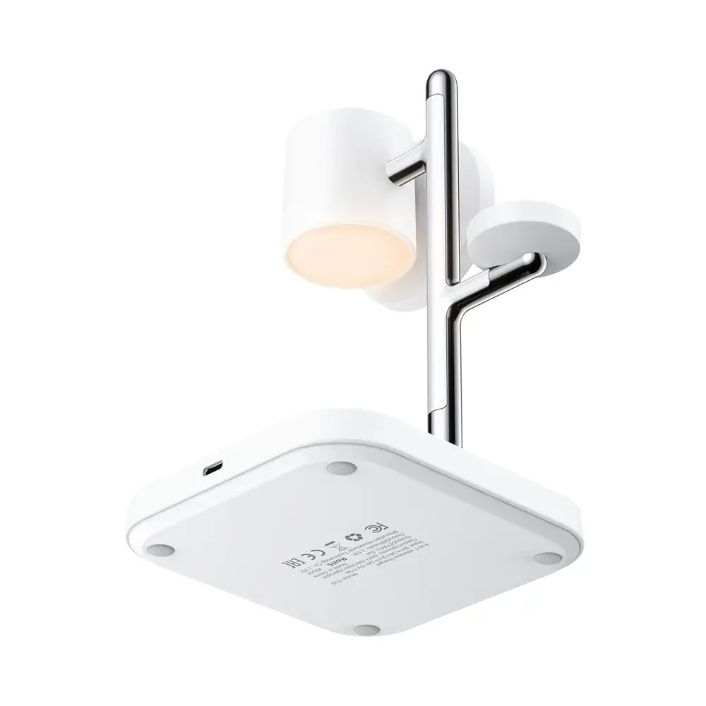 Acefast E39 3-in-1 bezvadu lādētājs | Qi 2.2 | 25W | balts