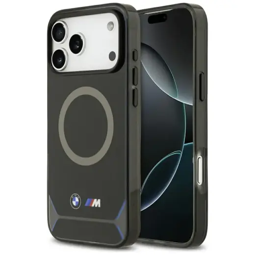 BMW M IML Metal Buttons & Logo MagSafe Case for iPhone 17 Pro Max Blue
