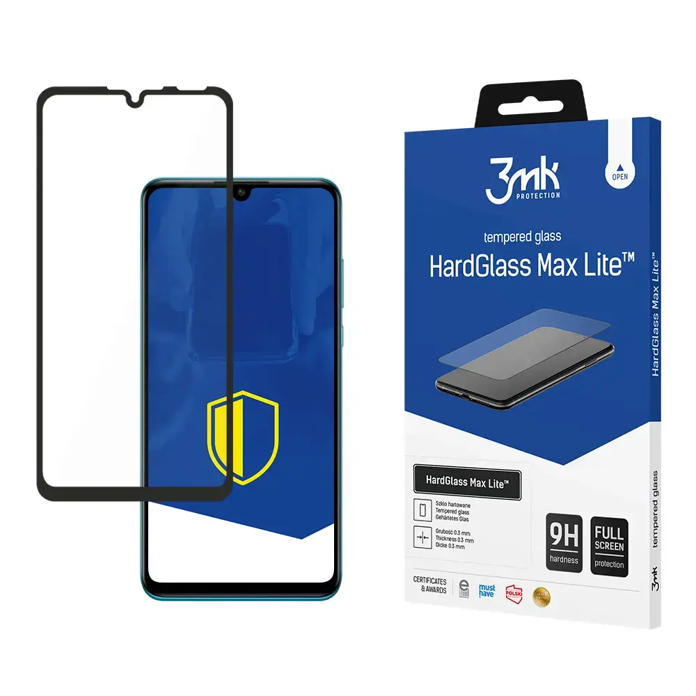 Huawei P30 Lite Black - 3mk HardGlass Max Lite™ screen protector