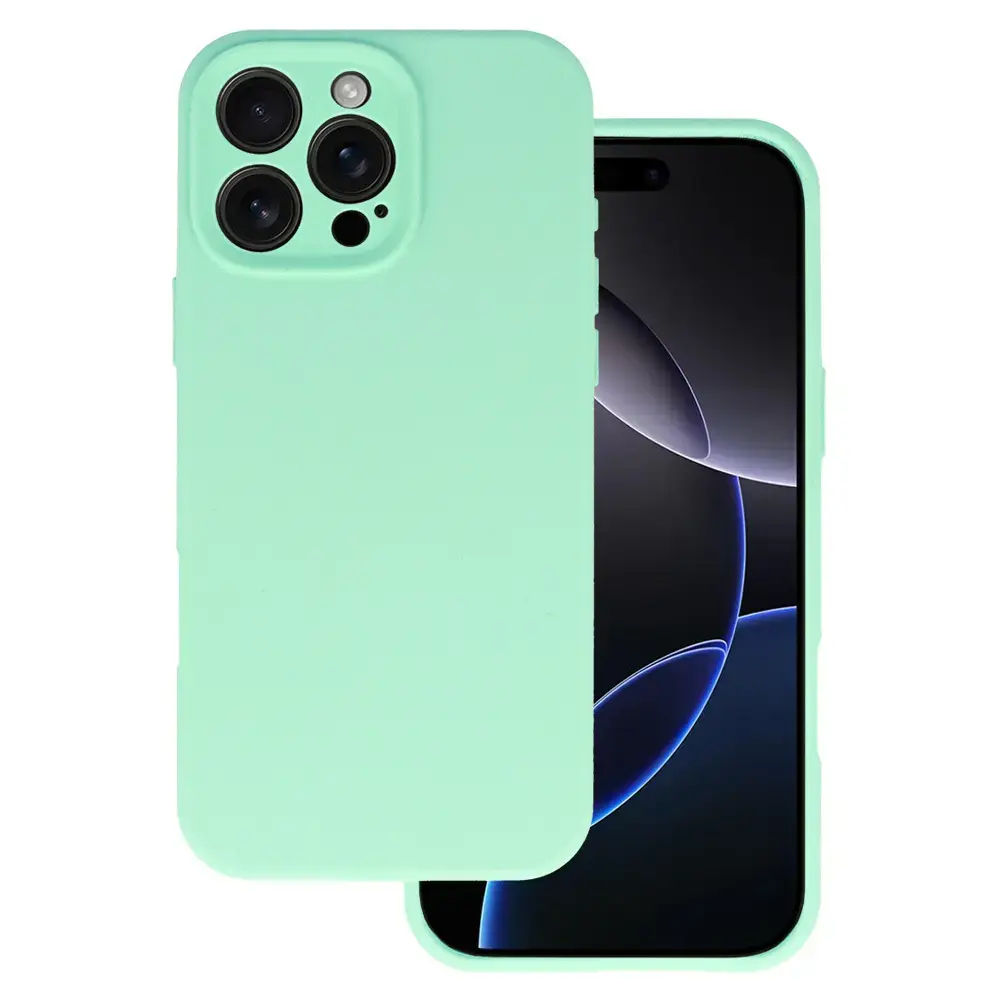 Silicone Lite maciņš telefonam iPhone 16 Pro Max zaļš