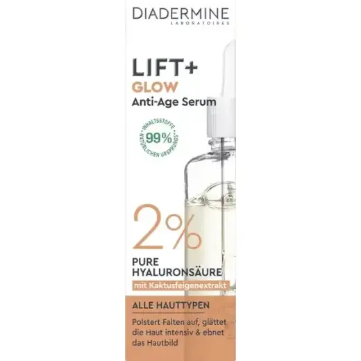 Diadermine Lift+ Glow Anti-Age Brightening and Smoothing Skin Serum - 30ml