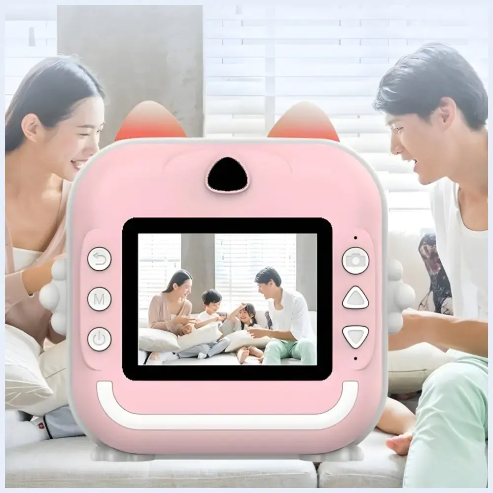 Instant camera for children MajesticLine rozā