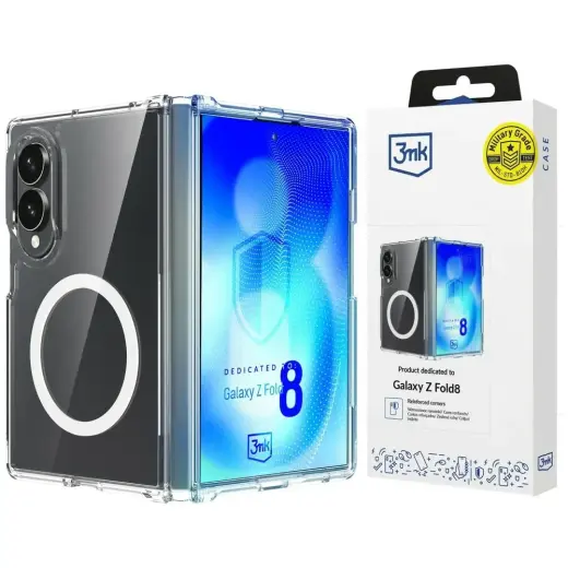 3MK Armor MagCase phone case with MagSafe support for Samsung Galaxy Z Fold 8 (F971) transparent