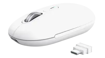 Datorpele Trust Seron Slim Multi-Wireless Hyperscroll Mouse White