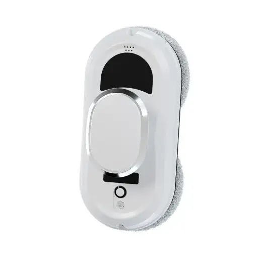 Window cleaning robot with remote control white