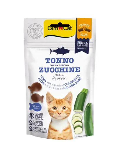 Gardumi kaķiem - Gimborn CRUNCHY SNACK TUNA & COURGETTE 50g