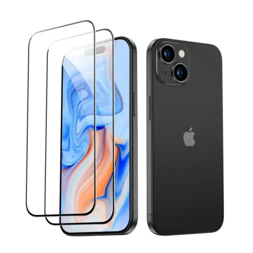 ESR TEMPERED GLASS 2-PACK IPHONE 15 BLACK Photo