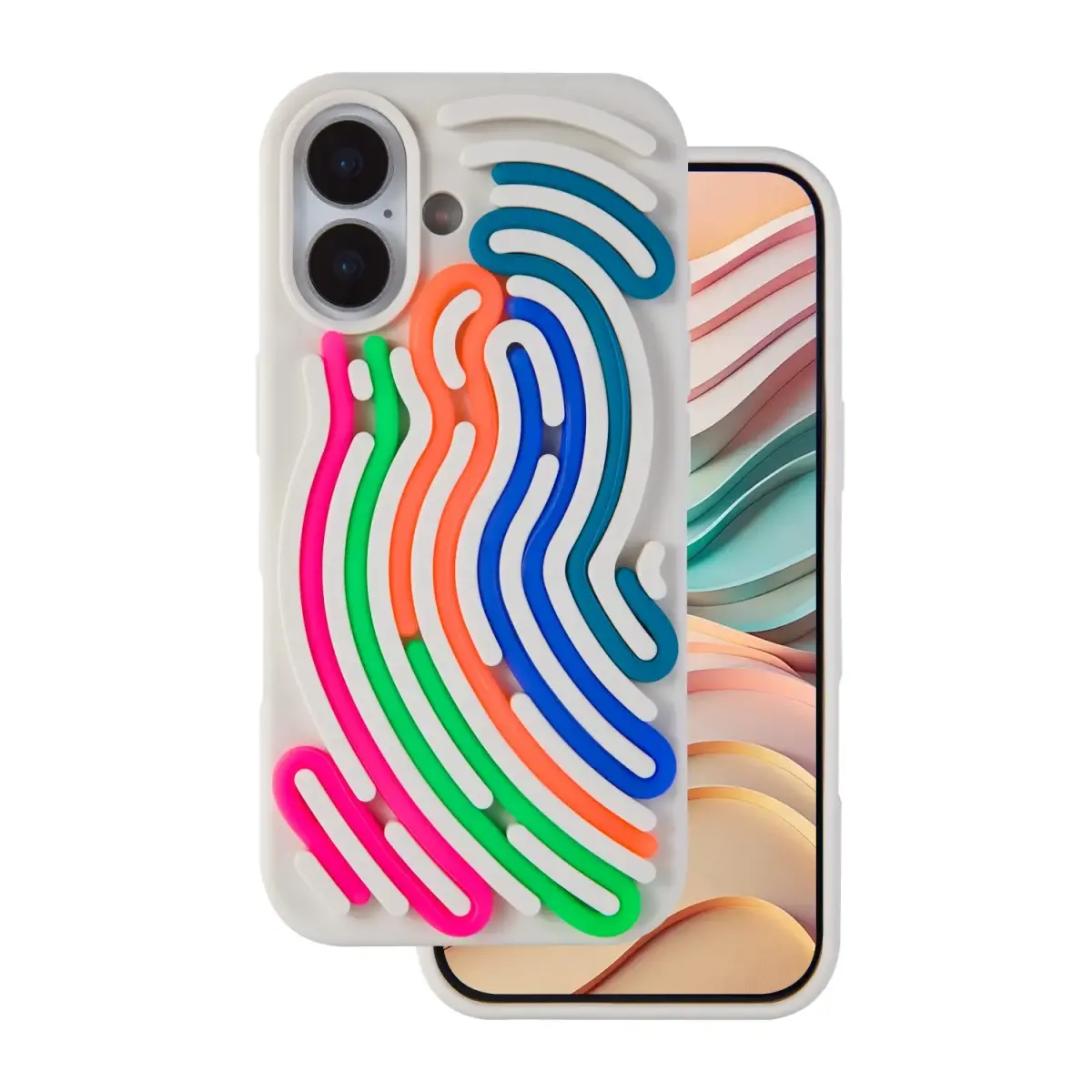 DIY Snake maciņš telefonam iPhone 16 bēšs
