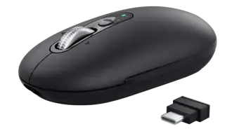 Datorpele Trust Seron Slim Multi-Wireless Hyperscroll Mouse Black