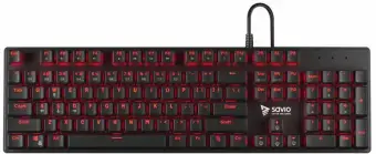 Klaviatūra Savio Tempest RX FULL Outemu RED