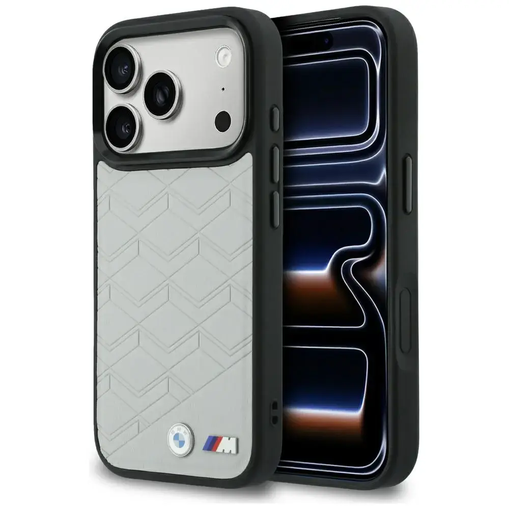 BMW M Shape Logo maciņš ar MagSafe atbalstu telefonam iPhone 17 Pro Max pelēks