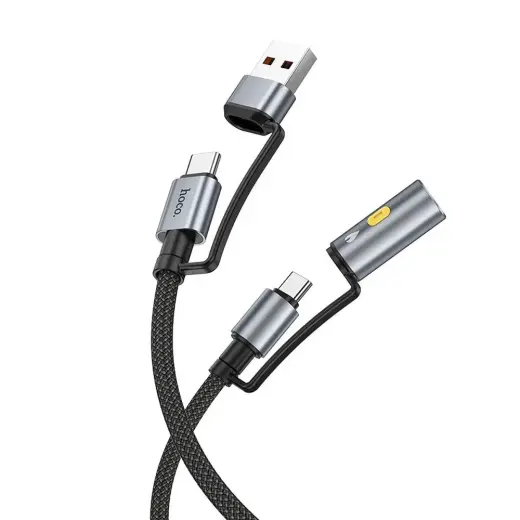 Hoco U138 data transfer and charging cable | USB-A to USB-C | QC 3.0 | 60W | 1.2m | black