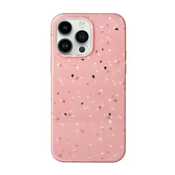 UNIQ etui Coehl Terrazzo iPhone 14 Pro Max 6,7" różowy|coral pink