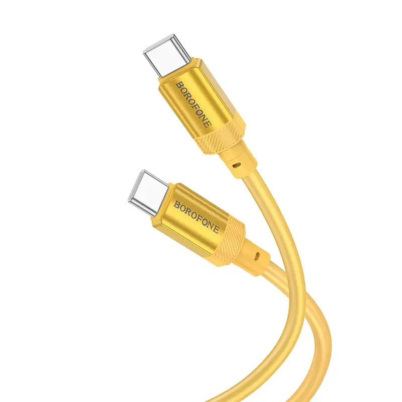 Borofone BX108 Start data transfer and charging cable | USB-C to USB-C | 60W | 1m | gold