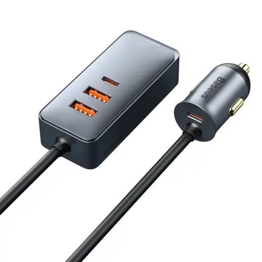Baseus Share Together car charger | 30W | PPS | USB-A, USB-C | gray