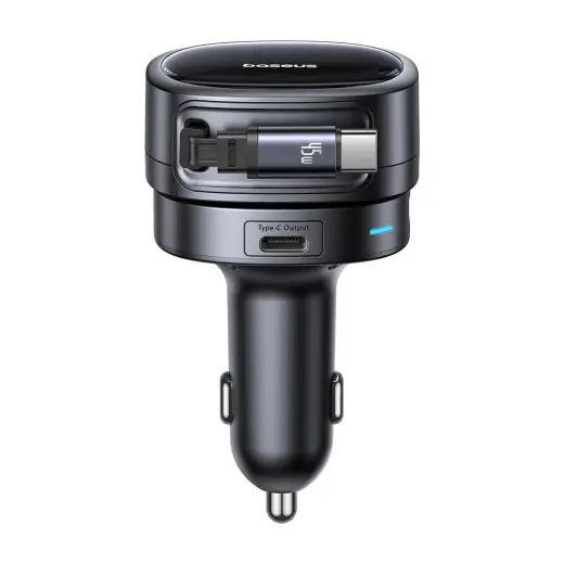 Baseus PrimeTrip VR1 automobilinis įkroviklis | 60W | USB-A, USB-C | su USB-C į USB-C laidu komplekte | juodas