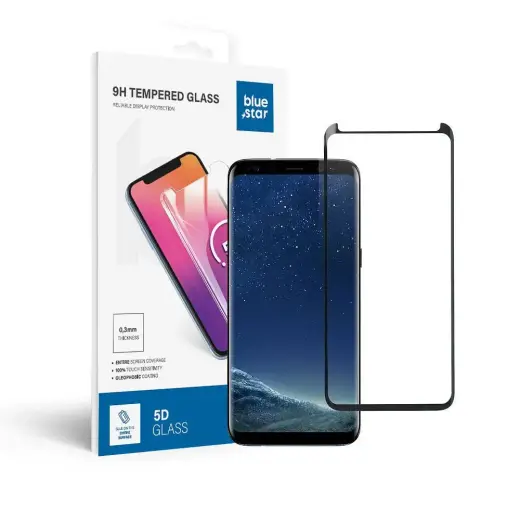 Blue Star 5D tempered glass for phone Galaxy S8
