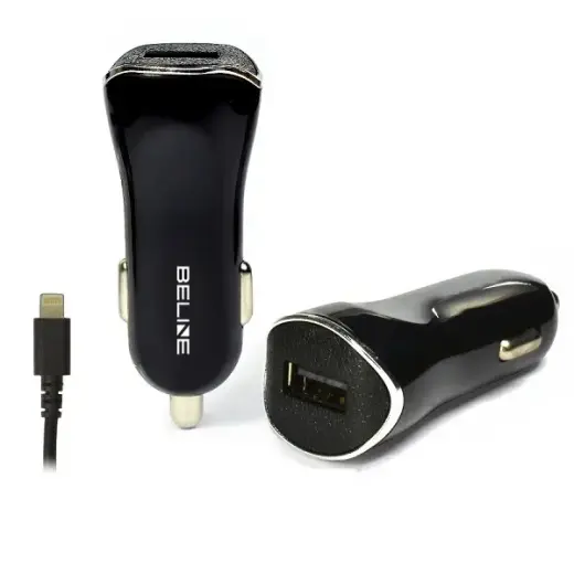 Ład. sam. Beline 1xUSB + lightning 1Aczarna/black iPhone 5/6/7/8/X