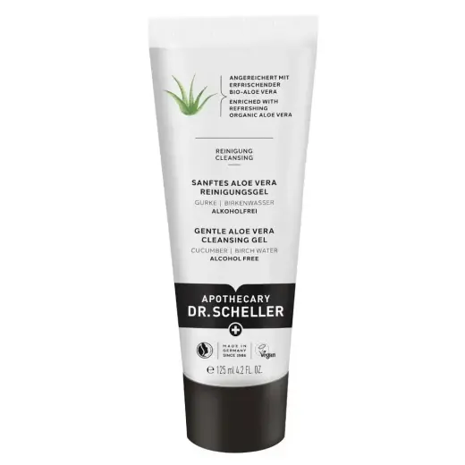 Dr. Scheller, Aloe Vera, Vegan, Fragrance-Free, Alcohol-Free, Silicone-Free, Cleansing, Refreshing, Cleansing Gel, Face, 125 ml