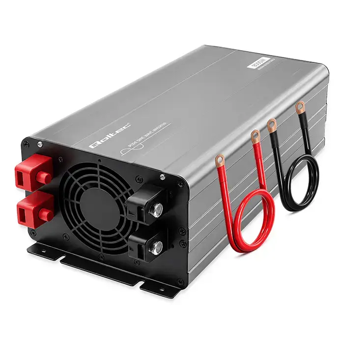 Qoltec Pure Sine Wave Inverter | 12V to 230V | 4000/8000W | USB | Compatible with LiFePO4 GEL AGM