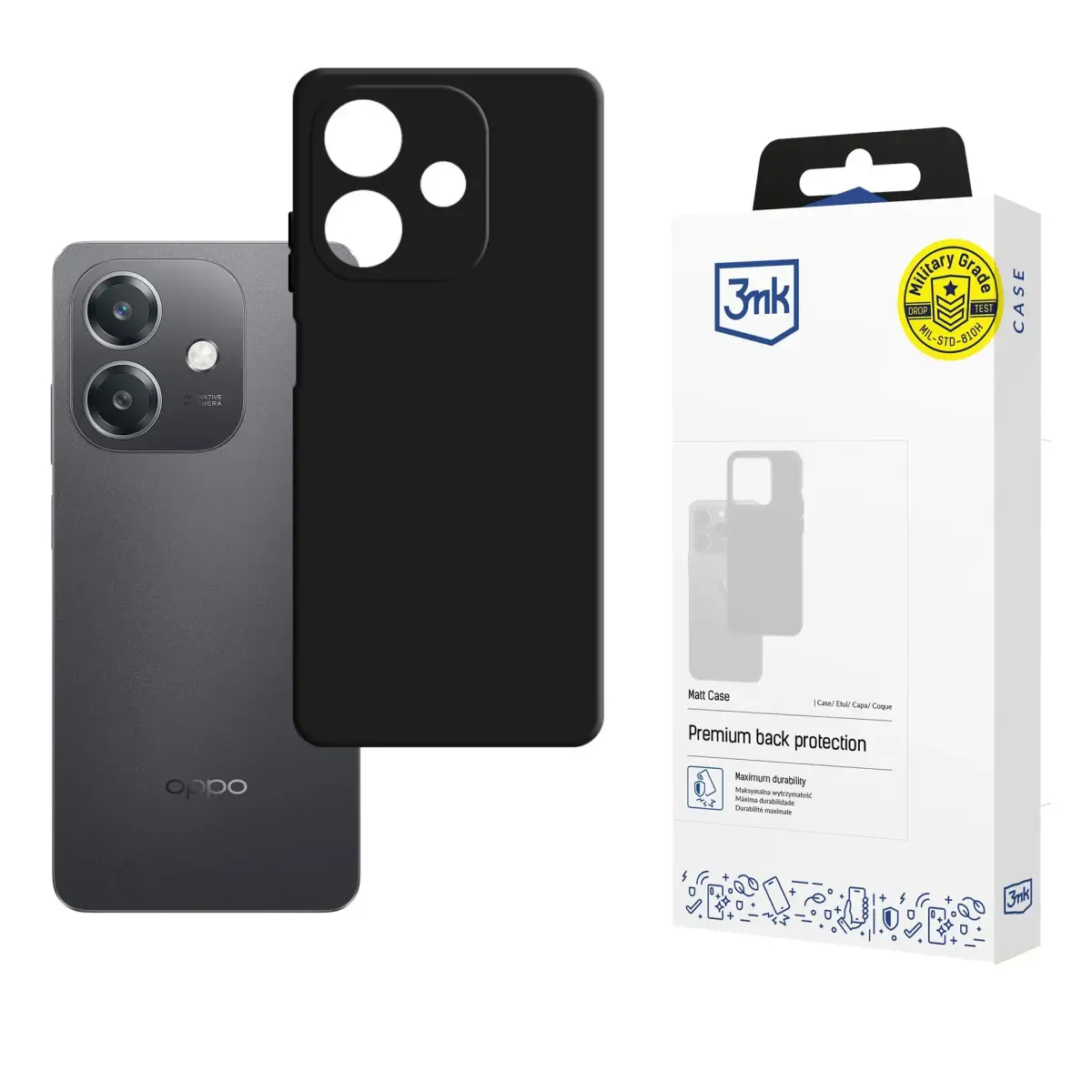 Oppo A40 / A40M / A3 4G - 3mk Matt Case