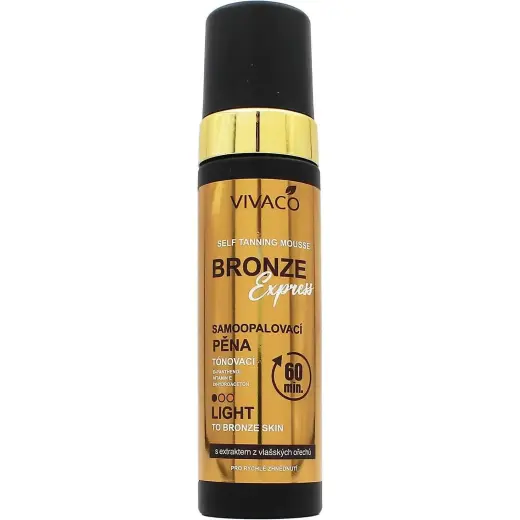 Vivapharm, Autoabbronzante, Vivaco Bronze Express Light Selbstbräunungsmousse 200 Ml (Schiuma Autoabbronzante, 200ml)