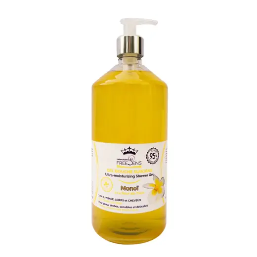 Laboratoire Freesens, Freesens, Monoi, Shower Gel & Shampoo 2-In-1, 1000 ml