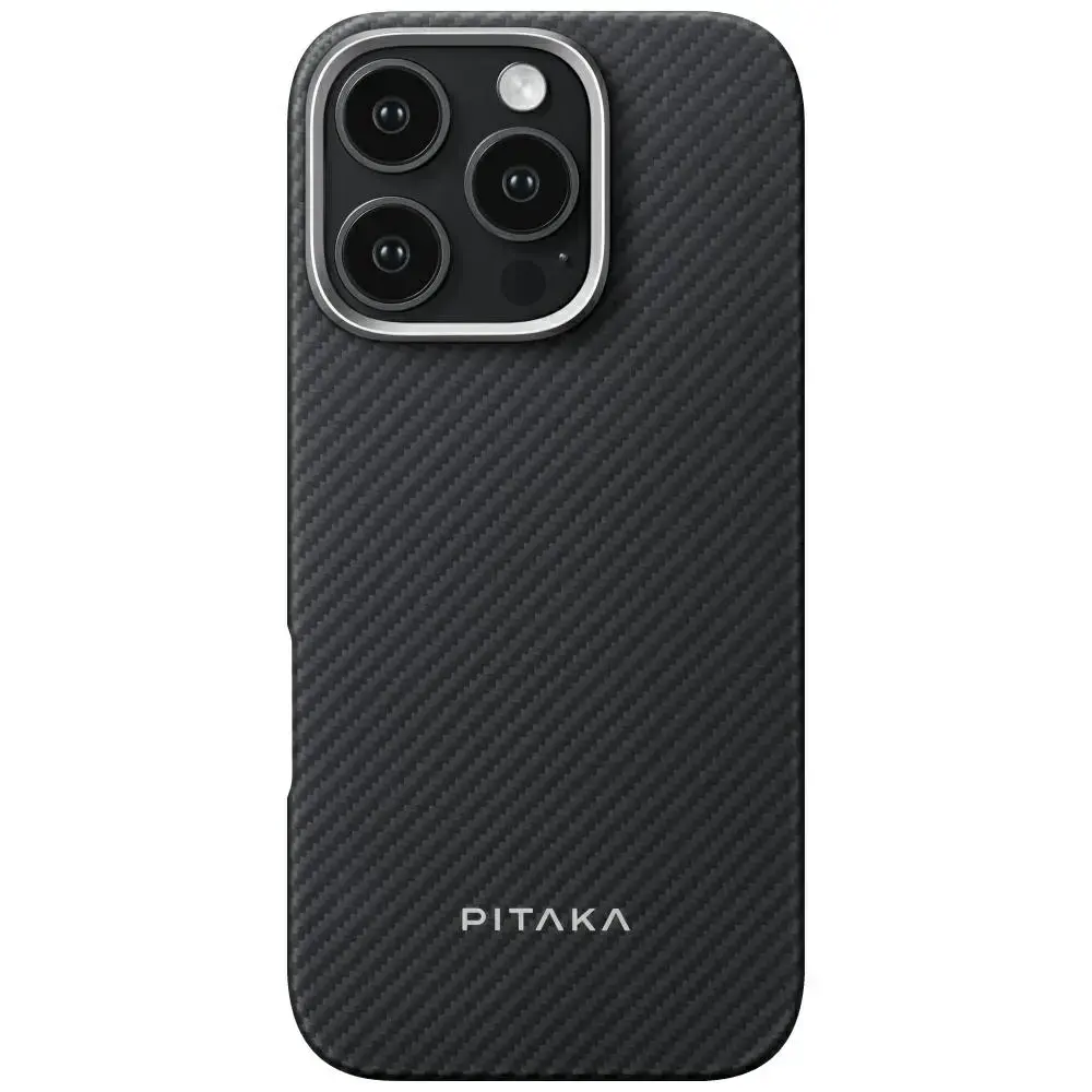 PITAKA Ultra-Slim phone case with MagSafe support for iPhone 16 Pro gray