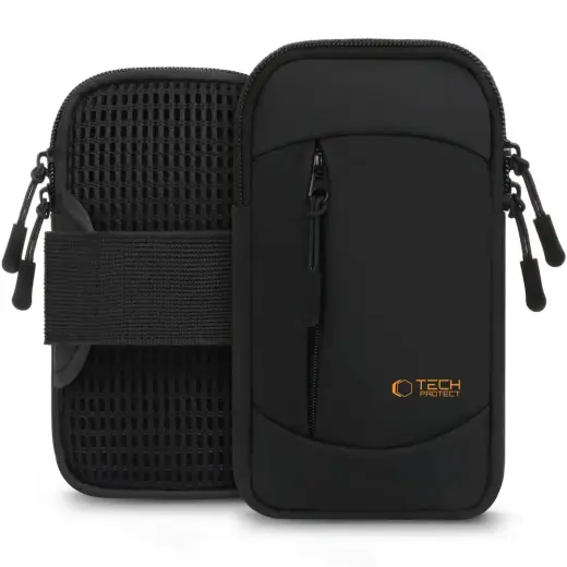 TECH-PROTECT M6 UNIVERSAL SPORT ARMBAND BLACK/ORANGE