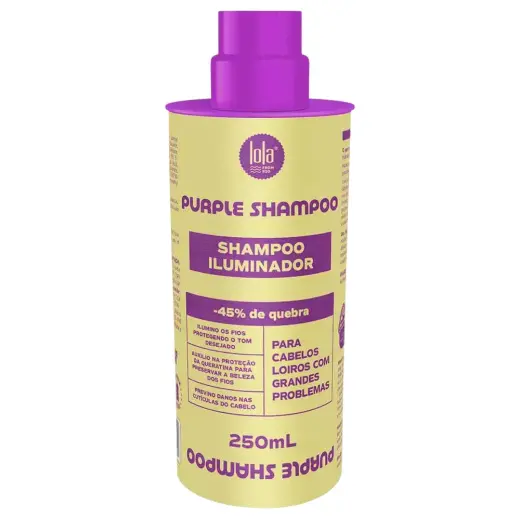 Lola Cosmetics, Purple, Hair Shampoo, Counteracts Yellow Or Orange Tones, 250 ml