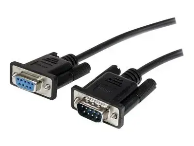 StarTech.com 1m Black Straight Through DB9 RS232 Serial Cable - DB9 RS232 Serial Extension Cable - Male to Female Cable (MXT1001MBK) - serial extension cable - 1 m
