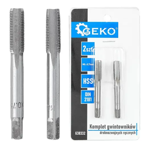 Fine Thread Taps (Set of 2 pcs) M8x0.75mm